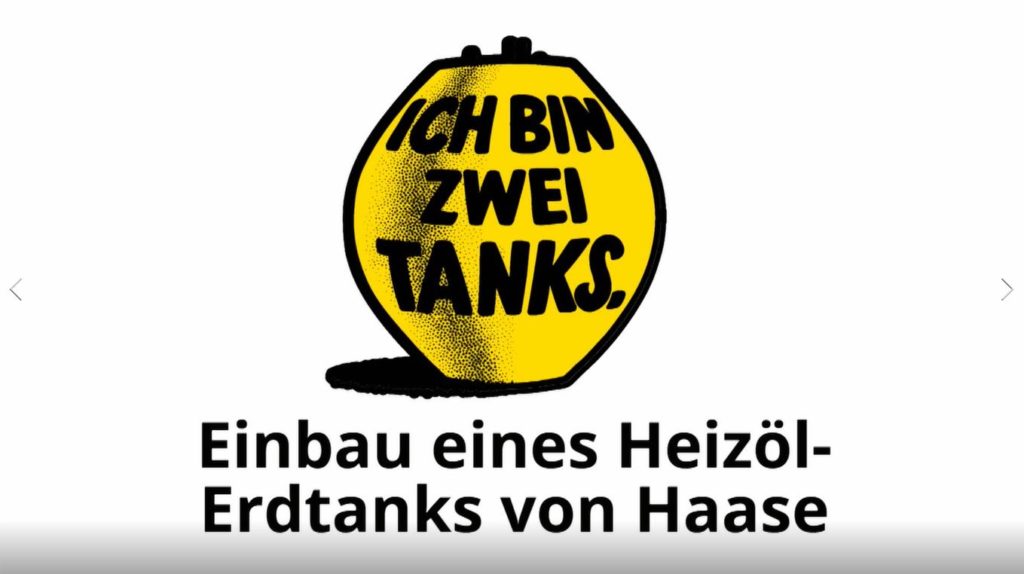 Einbau eines Heizöl Erdtanks von Haase