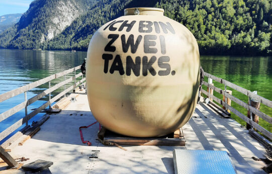 Die Fahrt über den Königssee war für den Tank der Höhepunkt der "Reise".