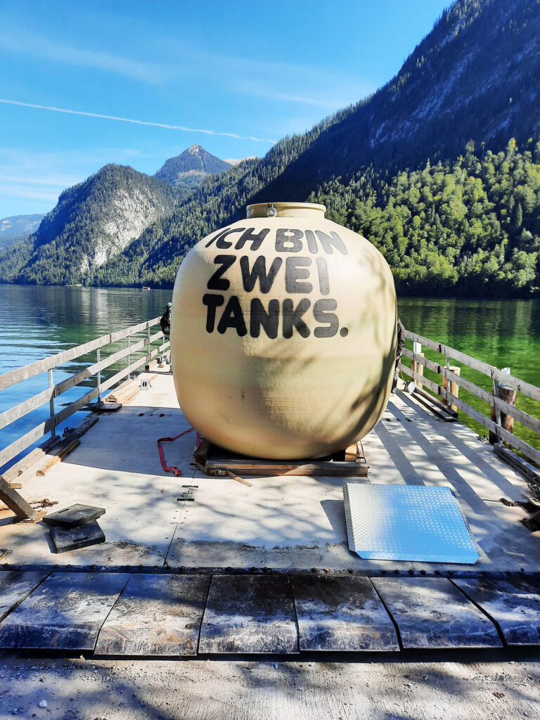 Die Fahrt über den Königssee war für den Tank der Höhepunkt der "Reise".