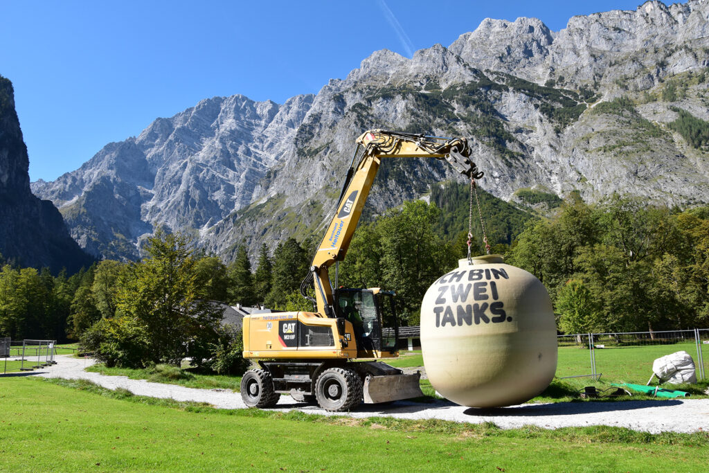 Am Haken: Die letzten Meter auf der Reise zur Infostelle am Königssee.