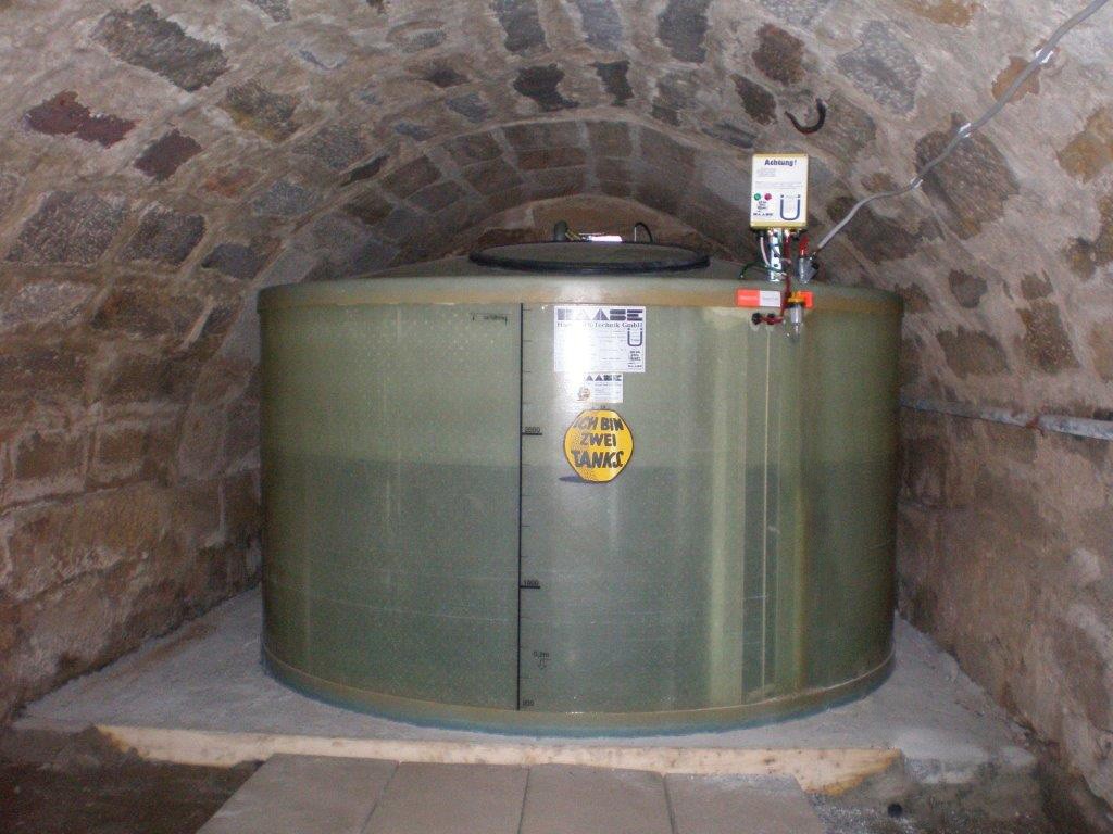 Haase-Kellertank K 19-30D Füllvolumen 2.800 Liter, Durchmesser 1,92 m, Mantelhöhe 1,05 m