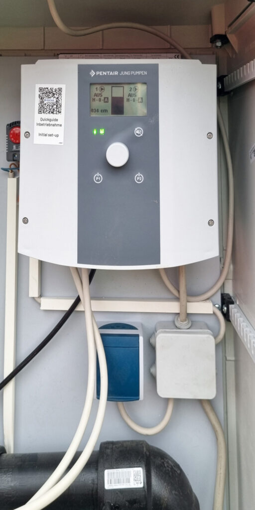 Als Pumpen wurden Aggregate des Typs Jung US 103 d installiert.