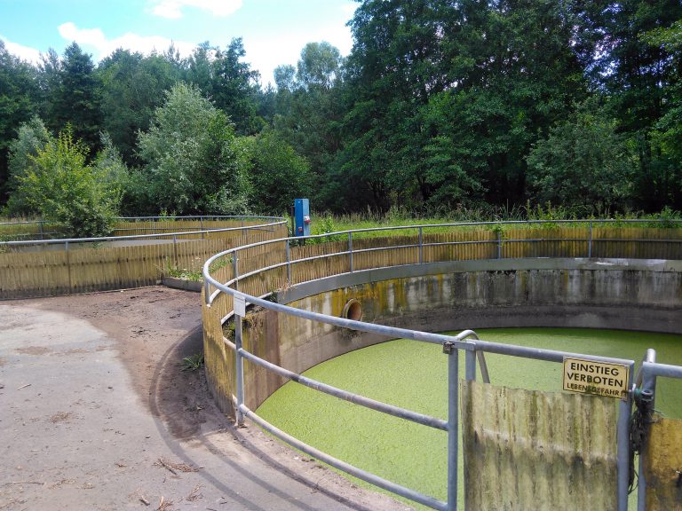 Concrete tanks for leachate renovated with GRP.