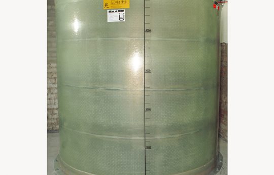 A buoyancy-proof Haase basement tank with a volume of 5,000 liters, a diameter of 1.92 m and a height of 1.85 m.