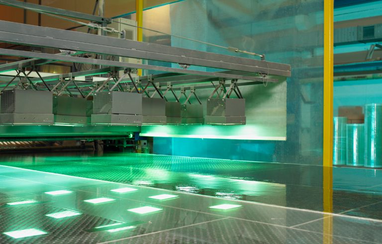 The lamination process produces smooth and nubbed panel laminates.